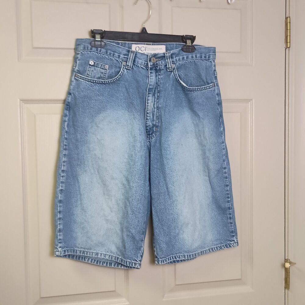 OCI Old College Inn Mens Jean Shorts Size 33 Medium Wash 100% Cotton